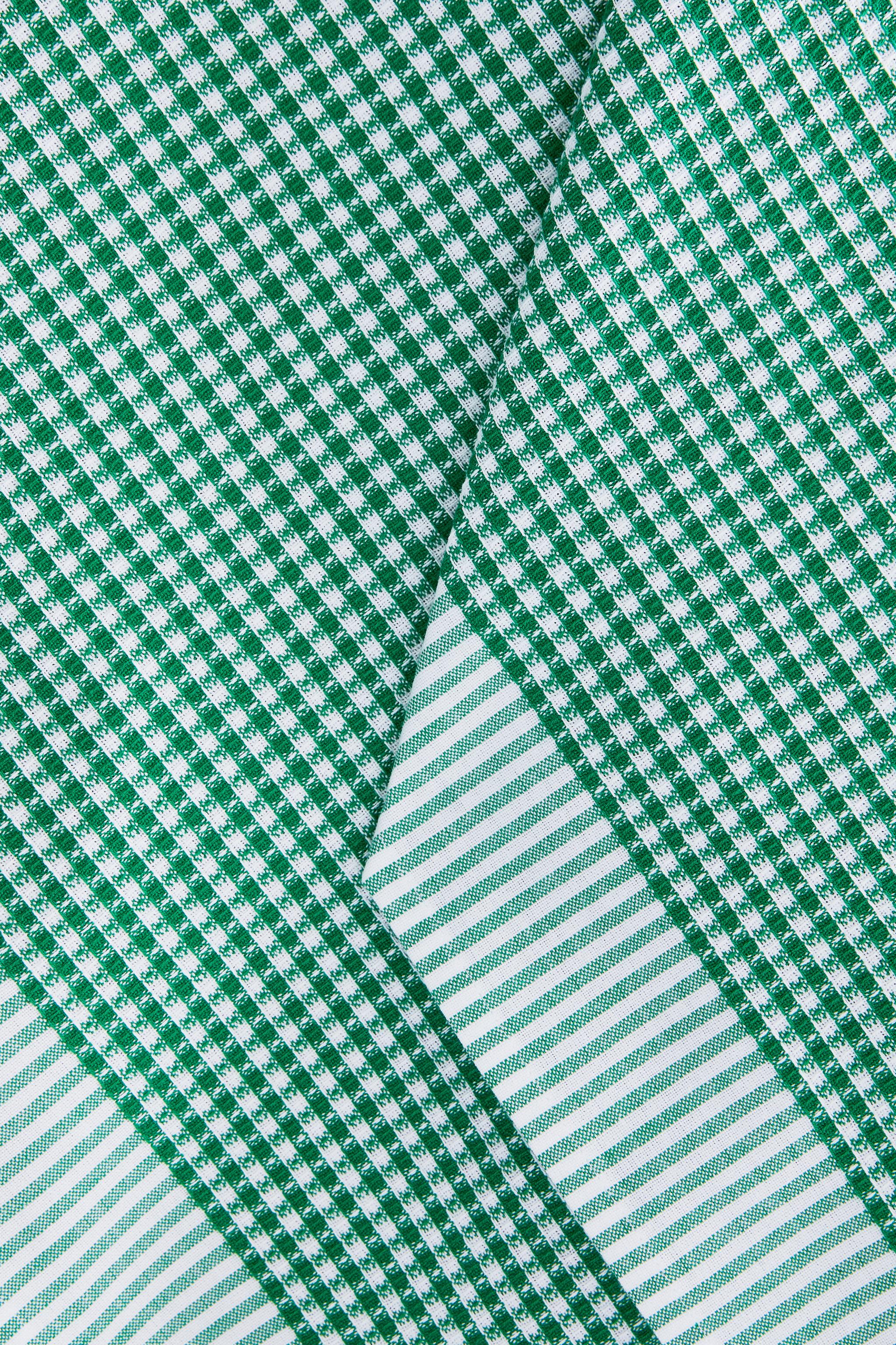 SET OF WAFFLE-KNIT COTTON KITCHEN TOWELS (SET OF 2)